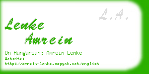 lenke amrein business card